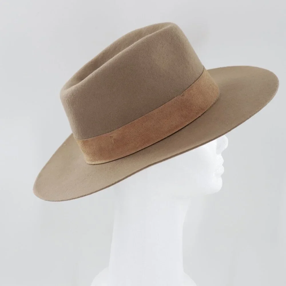 Wyeth Logan Rancher Wool Hat Unisex O/S Classic Fall Distinguished Winter Staple